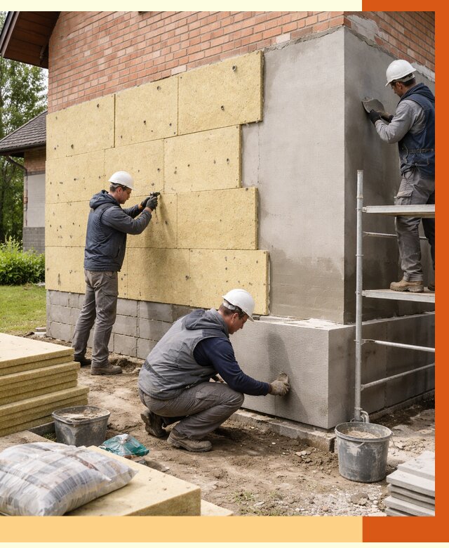 Утепление частного дома в Новотроицке под ключ от 7851 руб/м2 — недорого | ТепломастерНвт