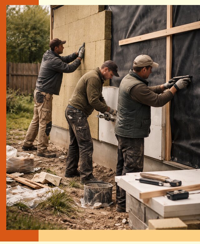 Утепление дачного дома под ключ в Новотроицке