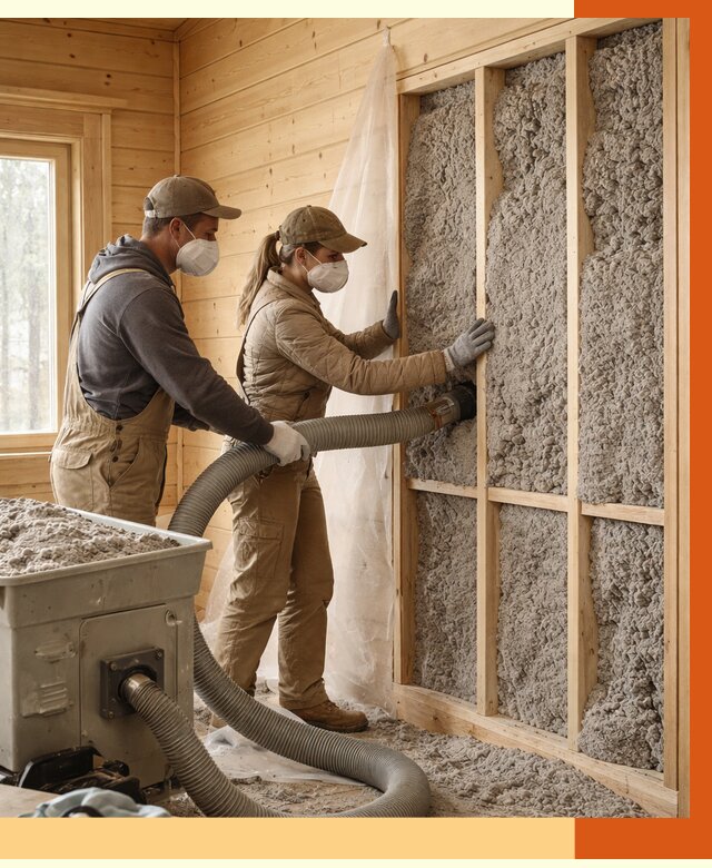 Утепление дачного дома эковатой в Новотроицке от 1518 руб./м2 — комплексно, ТепломастерНвт