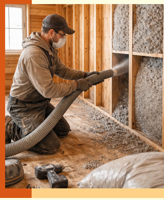 Утепление дачного дома эковатой в Новотроицке — быстро и надёжно