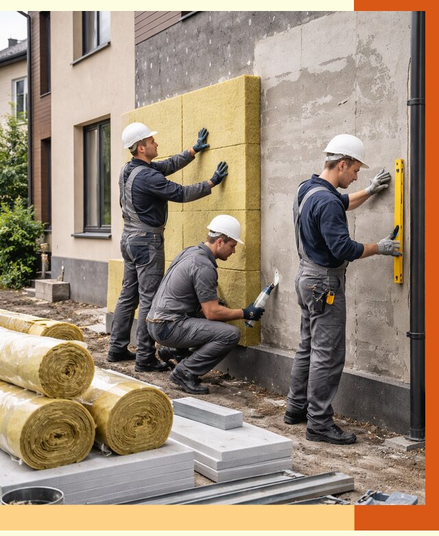 Утепление таунхауса в Новотроицке от 7537 руб/м2 — комплекс под ключ | ТепломастерНвт