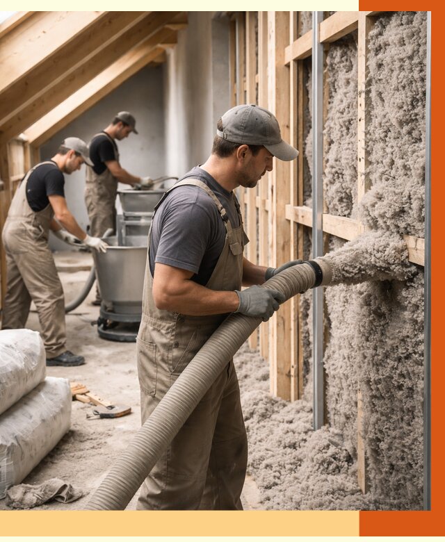 Утепление таунхауса эковатой в Новотроицке от 2303 руб./м² — монтаж и задувка | ТепломастерНвт