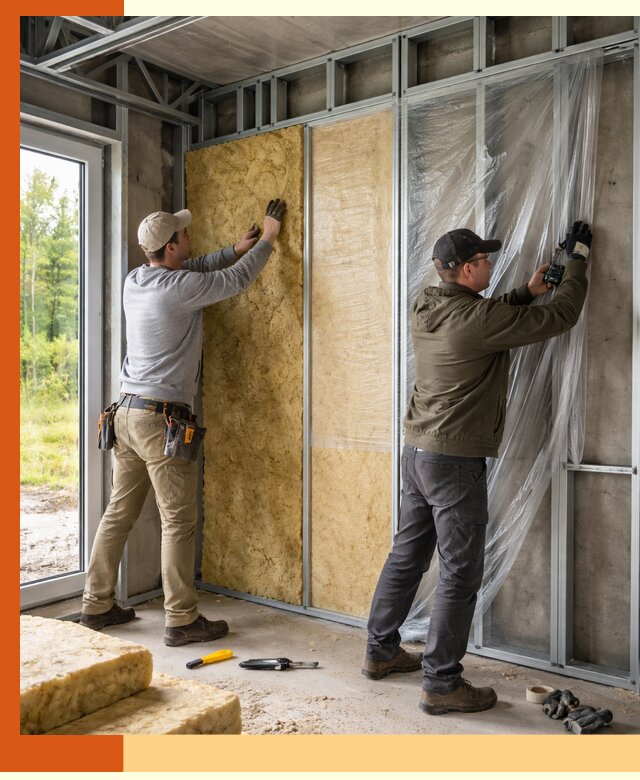 Утепление дома из ЛСТК в Новотроицке с гарантией качества и эффективности