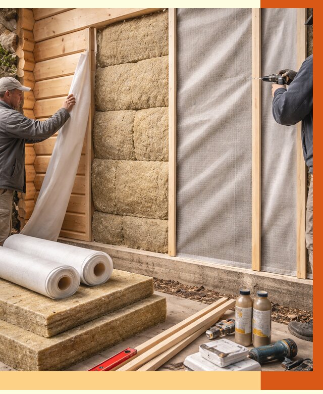 Утепление дома из минибруса в Новотроицке от 4711 руб/м2 — заказать профессионально | ТепломастерНвт