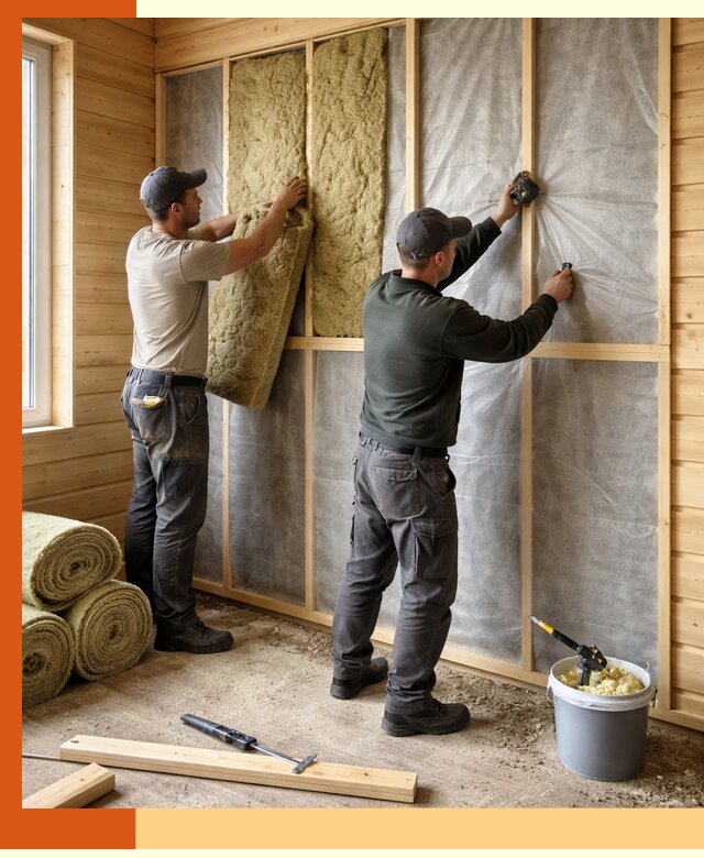 Утепление дома из минибруса в Новотроицке: комплексные теплоизоляционные работы