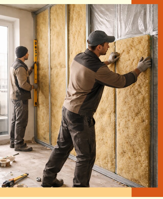 Утепление квартиры изнутри в Новотроицке от 4554 руб. за м2 | Проф. работы ТепломастерНвт