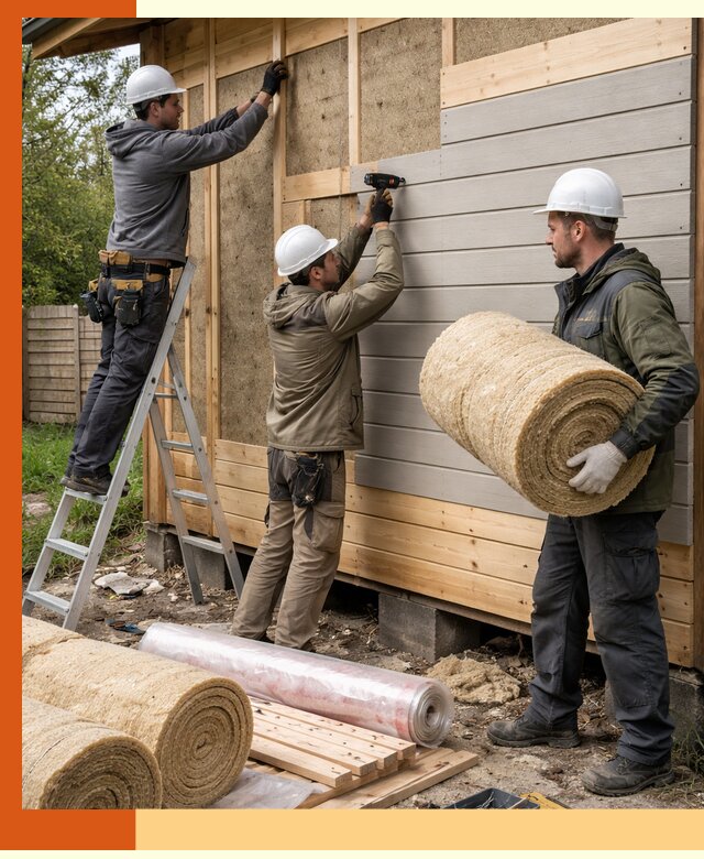 Утепление бани снаружи в Новотроицке профессионально и надежно