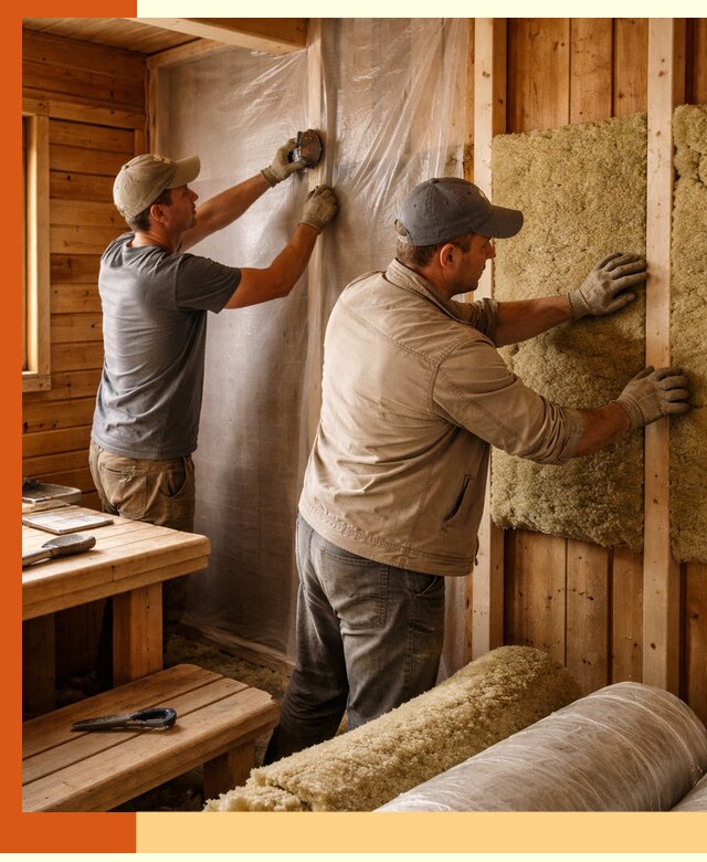 Утепление бани изнутри в Новотроицке качественно и недорого