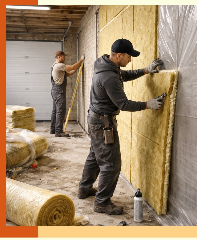 Утепление гаража под ключ в Новотроицке — все виды теплоизоляции