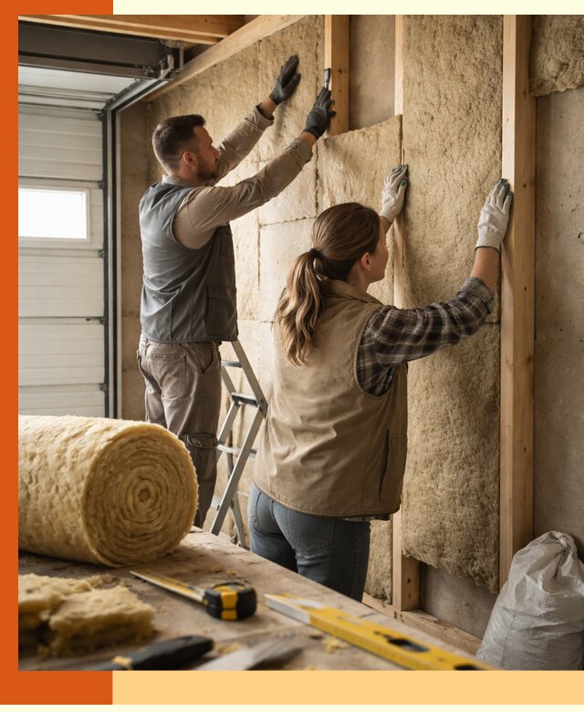 Утепление гаража изнутри в Новотроицке: быстро и надежно