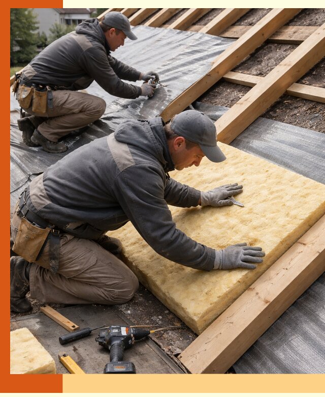 Профессиональное утепление крыши в Новотроицке качественно и надежно