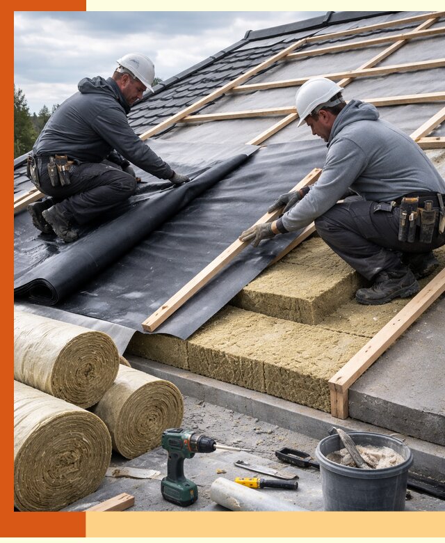 Утепление крыши снаружи в Новотроицке: профессиональная теплоизоляция