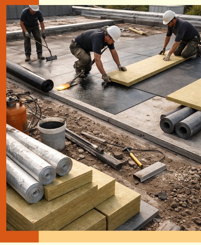 Утепление плоской крыши в Новотроицке — надежная теплоизоляция и герметизация