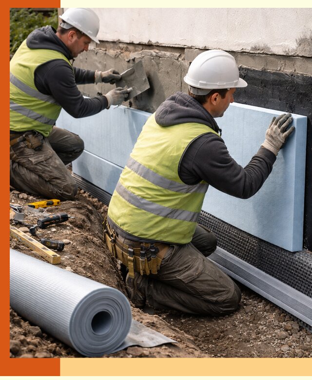 Утепление фундамента снаружи в Новотроицке — профессиональная теплоизоляция