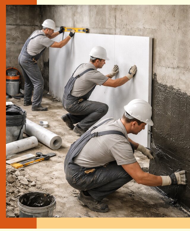 Утепление фундамента изнутри профессионально в Новотроицке