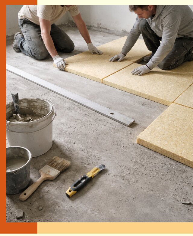 Утепление бетонного пола в Новотроицке профессионально и недорого