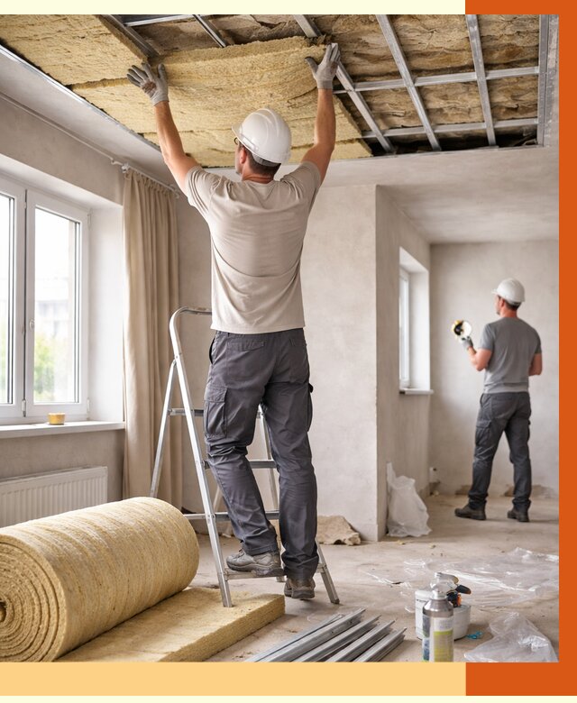 Утепление потолка в частном доме в Новотроицке от 994 руб./м² — работы под ключ | ТепломастерНвт