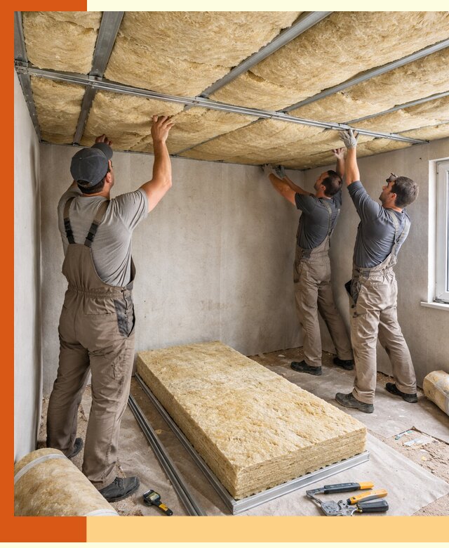 Утепление потолка в Новотроицке — тепло и без сквозняков