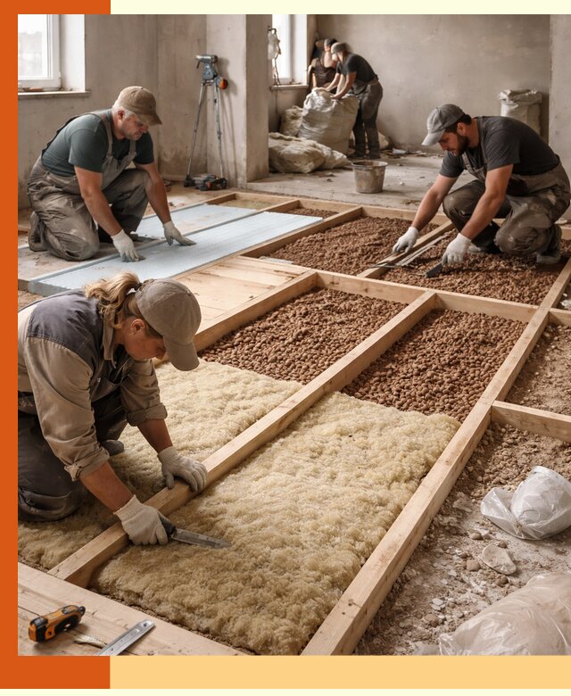 Утепление перекрытий жилых и промышленных зданий в Новотроицке