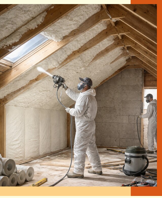 Утепление мансарды ППУ в Новотроицке от 2879 руб./м² — заказать под ключ | ТепломастерНвт