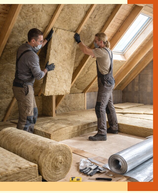 Утепление мансарды минватой в Новотроицке от 4397 руб./м2 — монтаж и пароизоляция | ТепломастерНвт