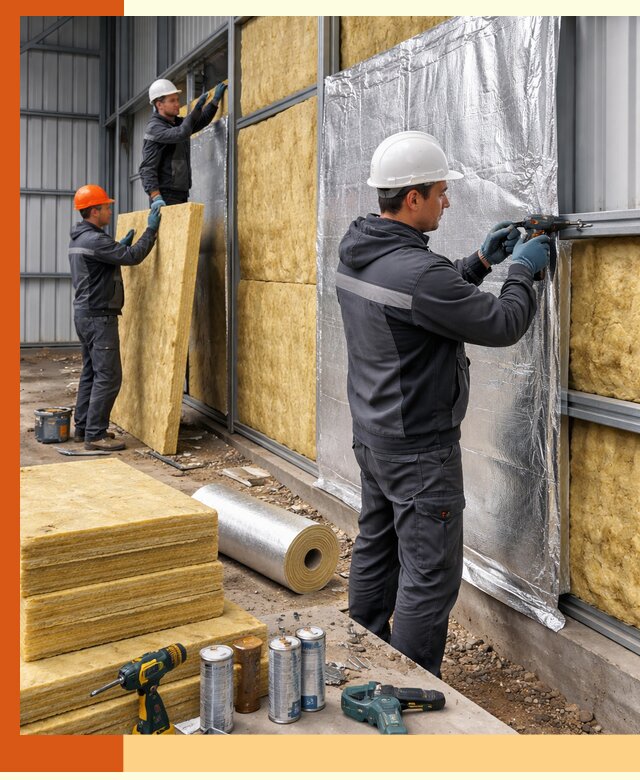 Утепление металлического ангара профессионально в Новотроицке