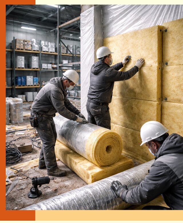 Утепление склада химсырья в Новотроицке: безопасная и эффективная изоляция