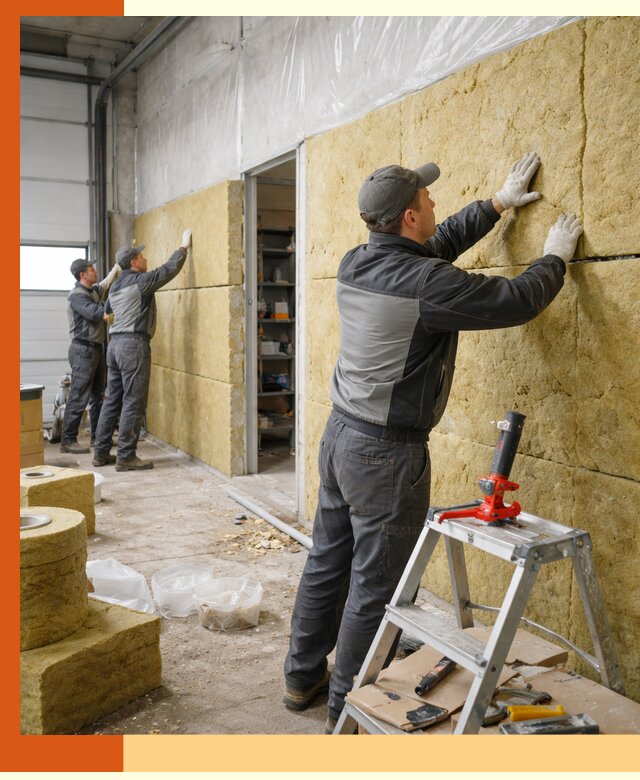 Утепление автосервиса и мастерских в Новотроицке качественно и надёжно