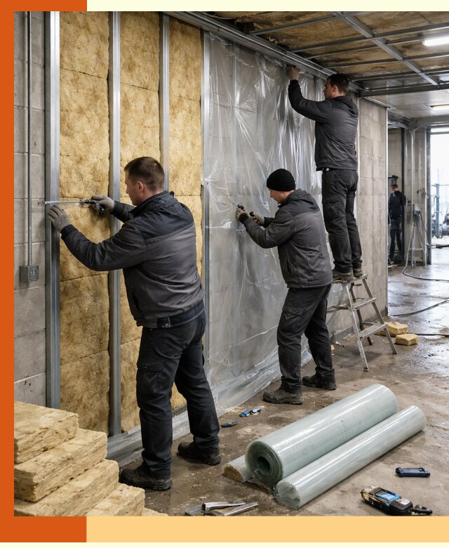 Профессиональное утепление автомойки в Новотроицке для любого типа помещений