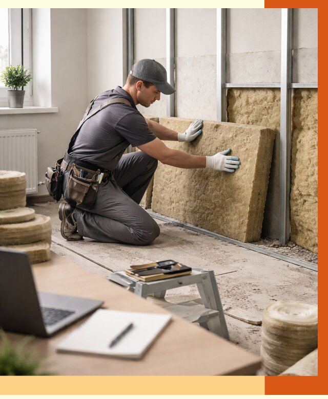 Утепление офиса в Новотроицке от 4711 руб/м2 — комплексное утепление офиса под ключ | ТепломастерНвт