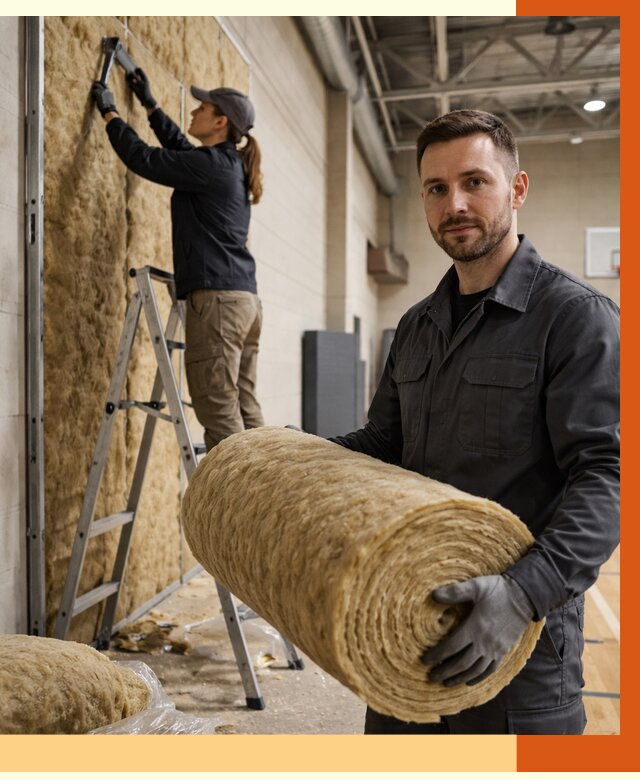 Утепление спортзала в Новотроицке от 7851 руб/м2 — комплексное утепление под ключ | ТепломастерНвт