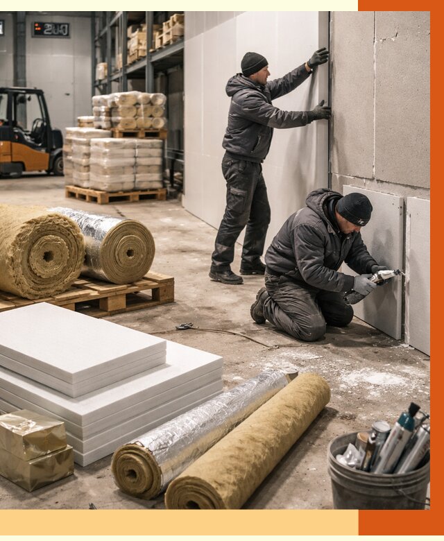 Утепление холодного склада в Новотроицке от 8898 руб/м2 — комплексное под ключ | ТепломастерНвт