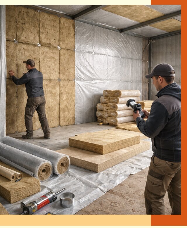 Утепление теплого склада в Новотроицке под ключ от 12038 руб/м² | ТепломастерНвт