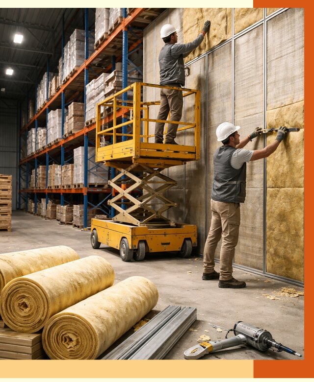 Утепление торгового склада в Новотроицке от 3350 руб/м2 — комплексно и под ключ | ТепломастерНвт