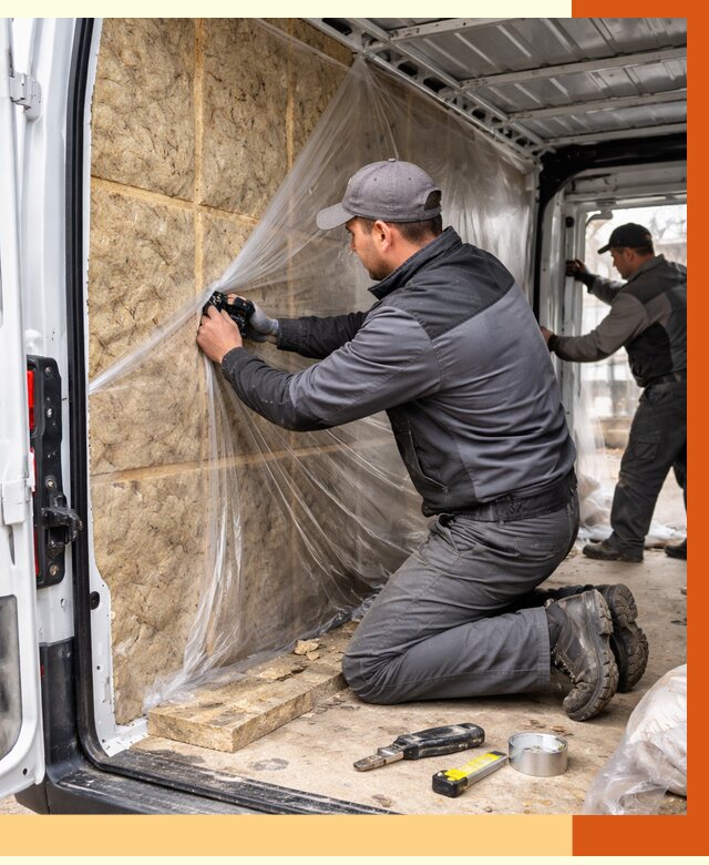 Утепление фургона в Новотроицке от 17272 руб/м2 — утепление фургона ППУ и кузова | ТепломастерНвт