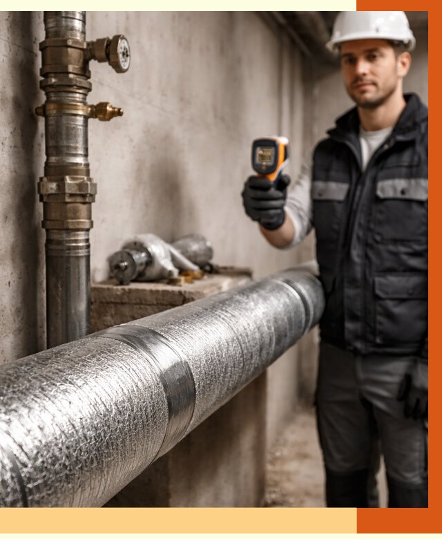 Утепление труб водоснабжения в Новотроицке от 8898 руб. за м² — услуги ТепломастерНвт