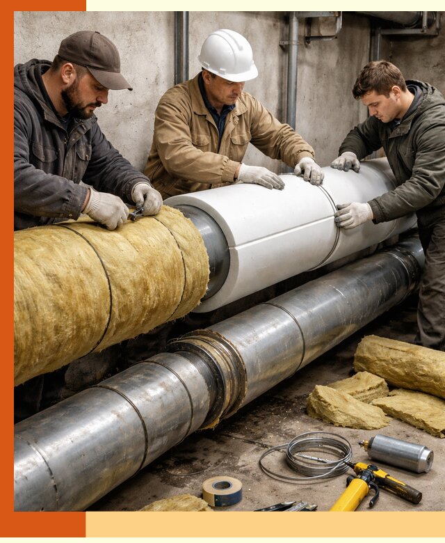 Утепление трубопровода в Новотроицке с гарантией энергоэффективности