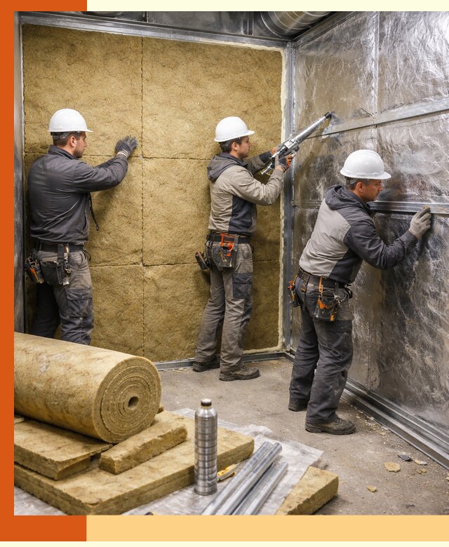 Утепление венткамеры в Новотроицке — качественная теплоизоляция и шумопоглощение