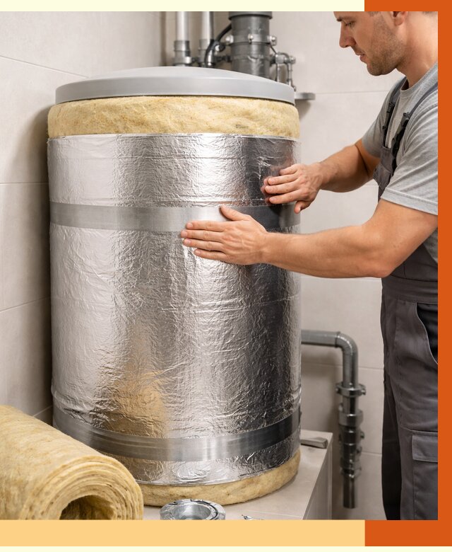 Утепление бойлера в Новотроицке от 4711 руб. под ключ | Утепление ППУ | ТепломастерНвт