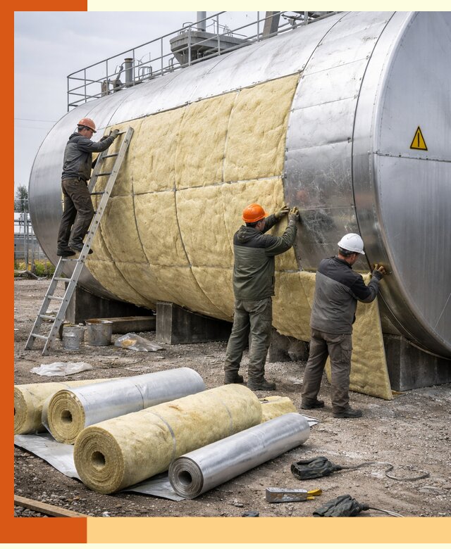 Утепление резервуаров с топливом в Новотроицке надежно и экономично