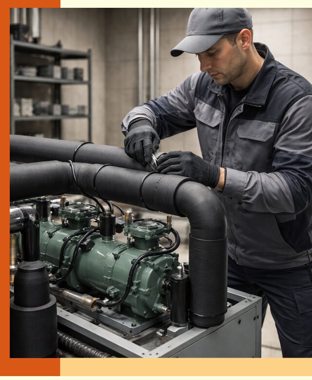 Утепление холодильного агрегата и теплоизоляция в Новотроицке