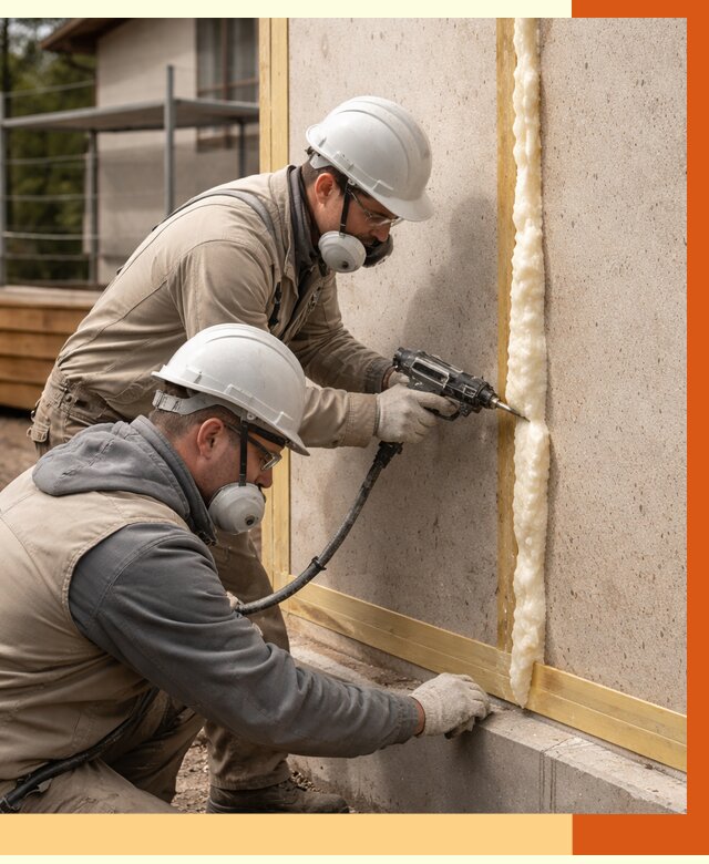 Утепление сип панелей ППУ в Новотроицке от 5025 руб. под ключ | ТепломастерНвт