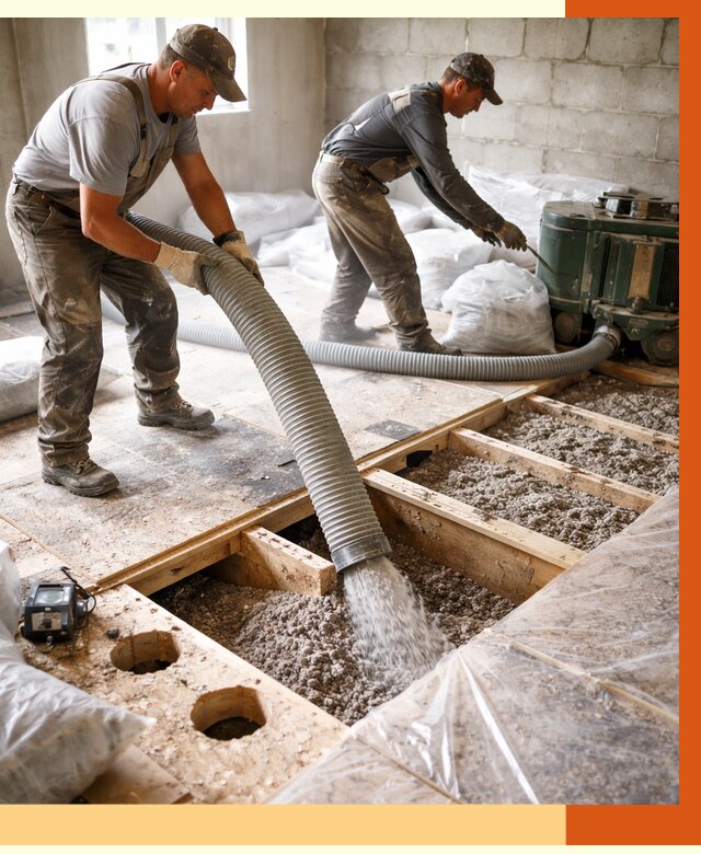 Заполнение пустот перекрытий в Новотроицке от 4711 руб. под ключ | ТепломастерНвт