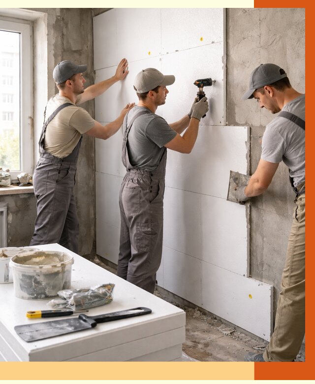 Утепление пенопластом домов и стен в Новотроицке от 1937 руб. — ТепломастерНвт