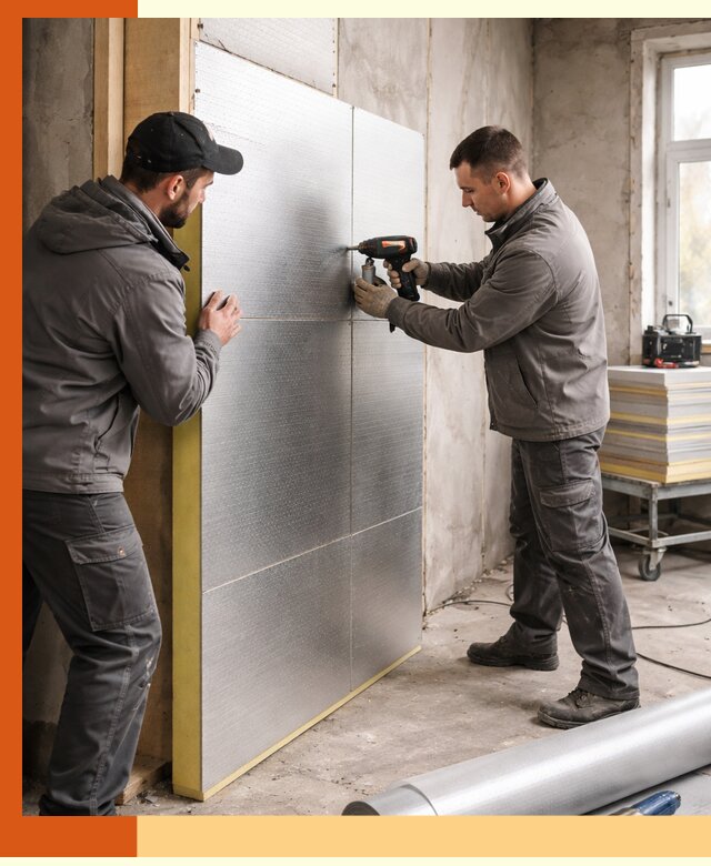 Утепление PIR панелями домов и зданий в Новотроицке