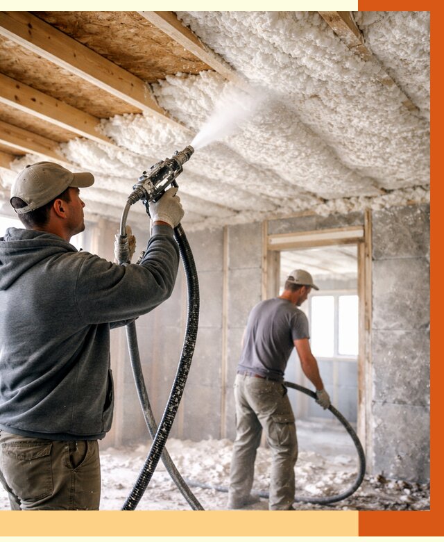 Утепление пеноизолом в Новотроицке от 1675 руб./м2 под ключ | ТепломастерНвт