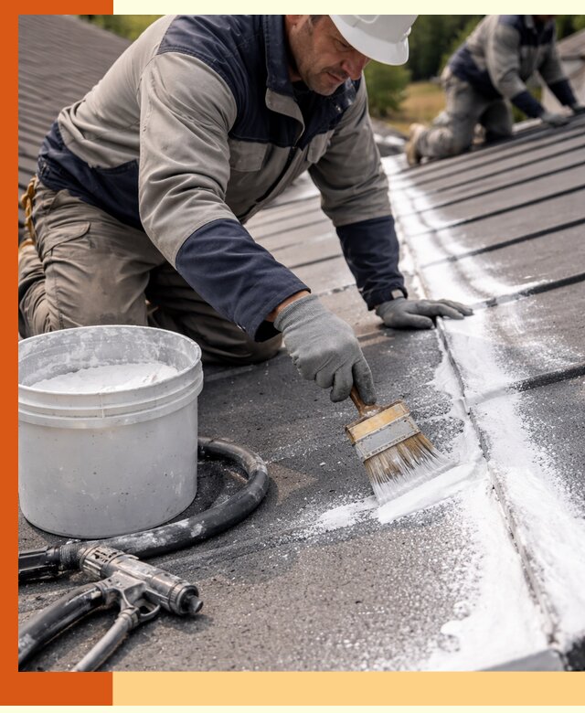 Утепление кровли жидкой теплоизоляцией в Новотроицке