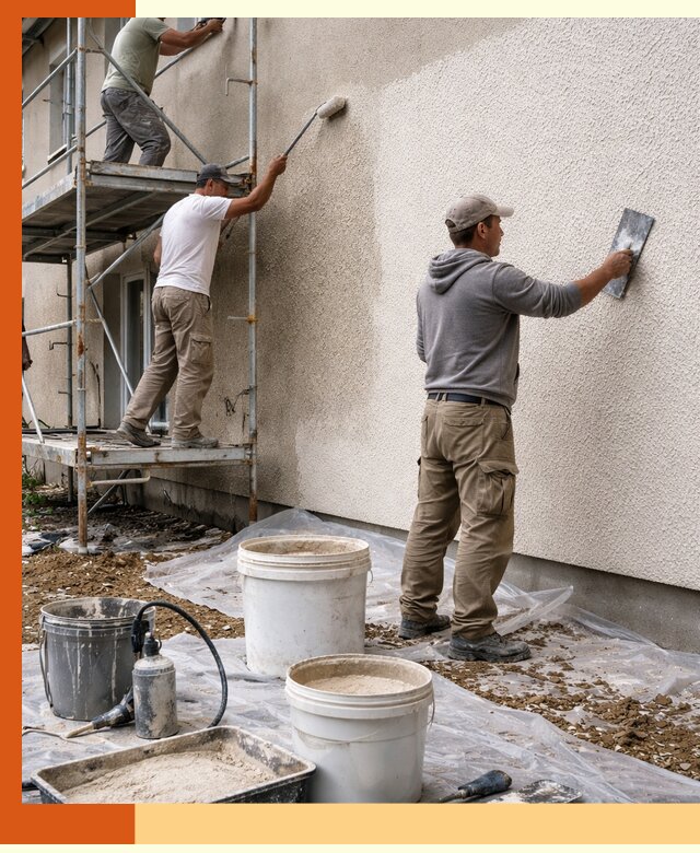 Утепление фасада жидкой пробкой в Новотроицке