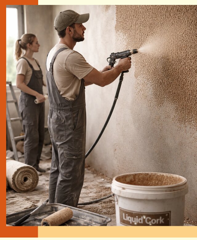 Утепление стен жидкой пробкой в Новотроицке эффективное и долговечное