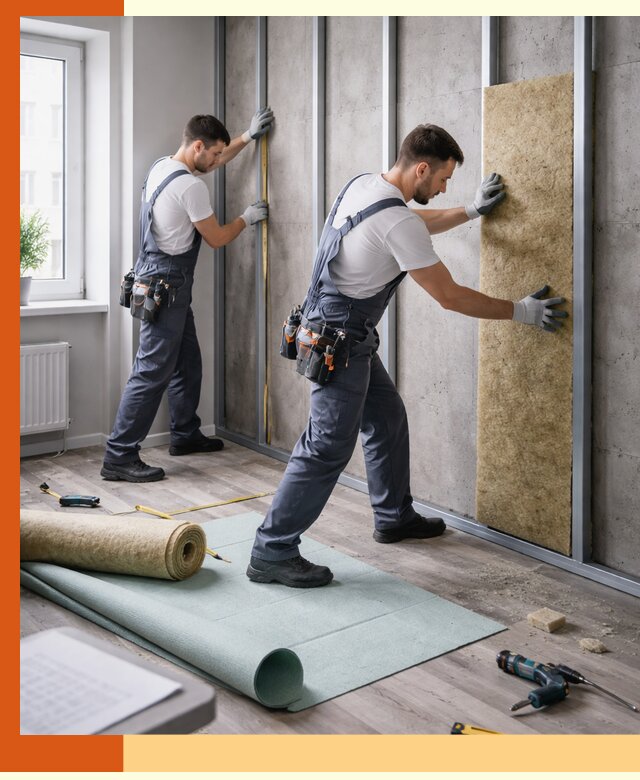 Шумоизоляция квартиры под ключ в Новотроицке — профессионально и гарантированно